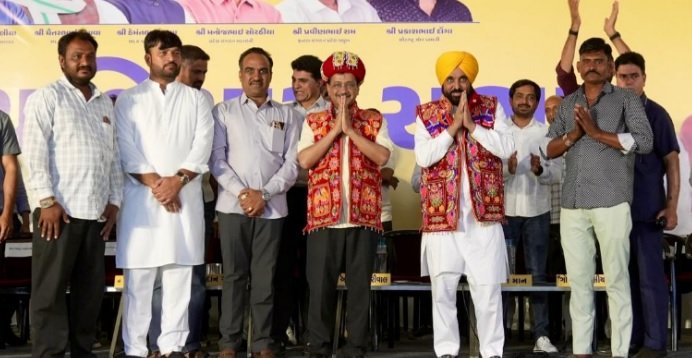 भाजपा ने वादा के बाद भी नर्मदा का पानी हर खेत तक नहीं पहुंचाया जबकि हमने पंजाब में 78 फीसद खेतों तक नहरी पानी पहुंचा दिया: भगवंत सिंह मान