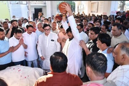 सेंट सोल्जर ग्रुप के चेयरमैन अनिल चोपड़ा पंचतत्व में विलीन, हज़ारों आँखें हुई नम