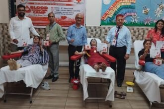 रक्तदान कैम्प में 29 व्यक्तियों ने किया रक्तदान