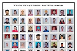 सेंट सोल्जर इंस्टीट्यूट ऑफ फार्मेसी एवं पॉलिटेक्निक, जालंधर के विद्यार्थियों ने PSBTE ऑड सेमेस्टर परीक्षाओं में शानदार प्रदर्शन किया