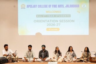 एपीजे कॉलेज ऑफ फाइन आर्ट्स जालंधर के नवागत विद्यार्थियों के लिए और ओरियंटेशन प्रोग्राम का आयोजन